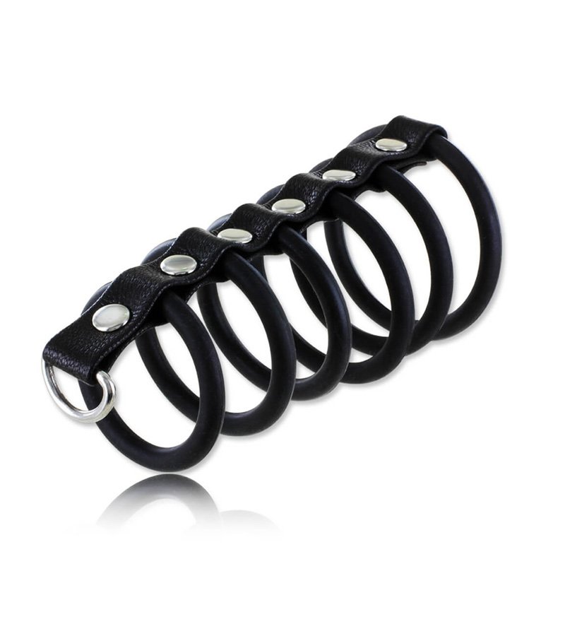 6-Silicon Rings Gates Of Hell -Black