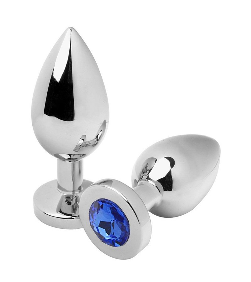 Jeweled Butt Plugs -Blue