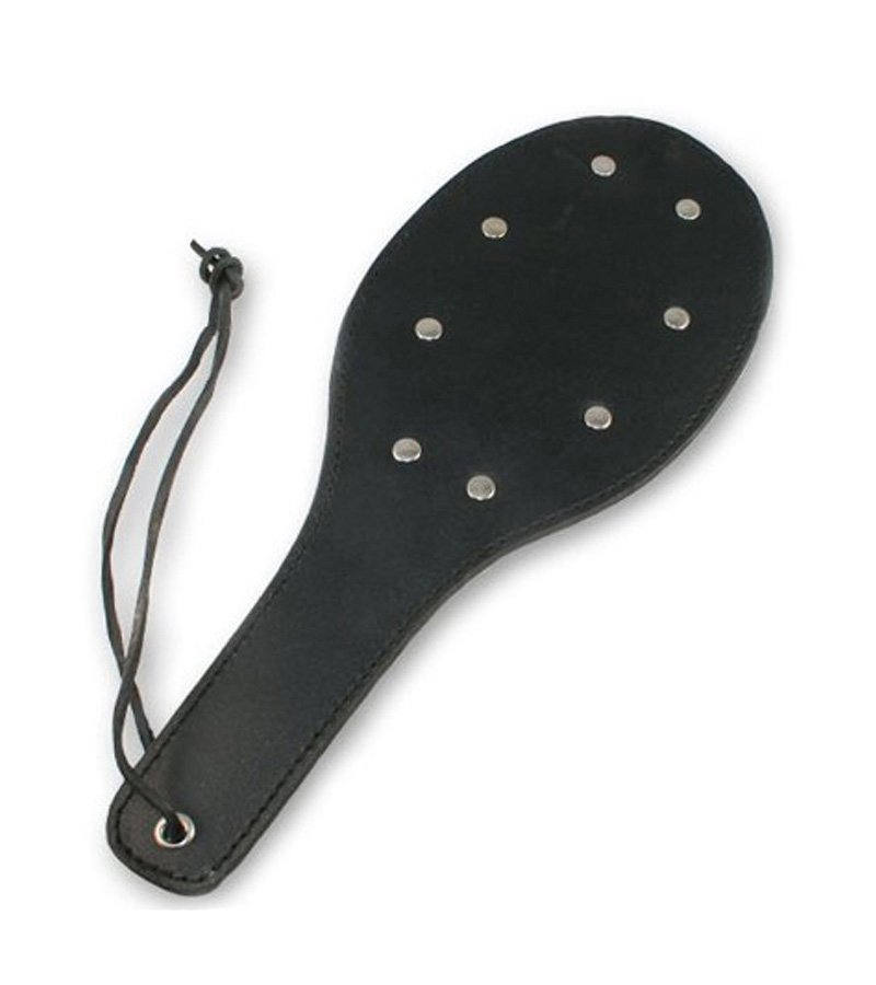 Metal Studs Leather Paddle 
