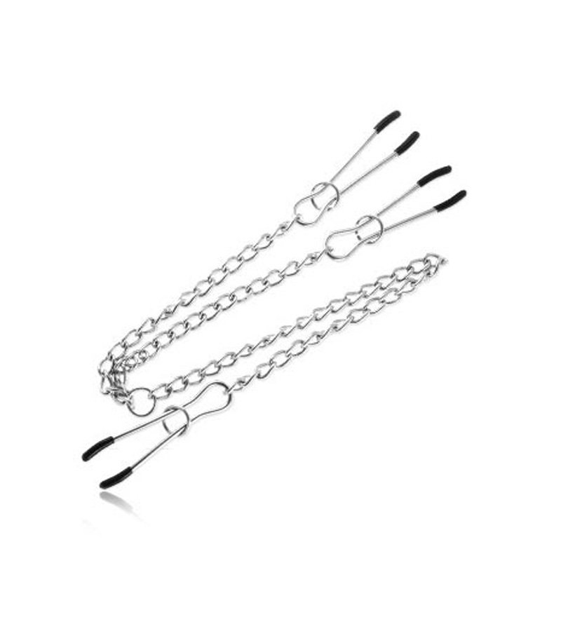 Nipple & Clit Clamp with Chain