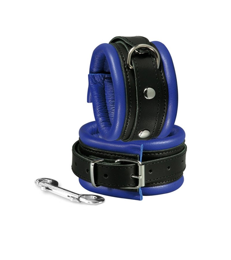 Premium Padded Hand Cuffs - BLUE/BLACK 