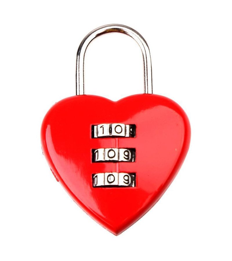 Red Heart Digital Padlock